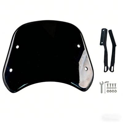 Motorcycle Windshield Permanent Style Design ABS Material For Better Comfort And Steadiness