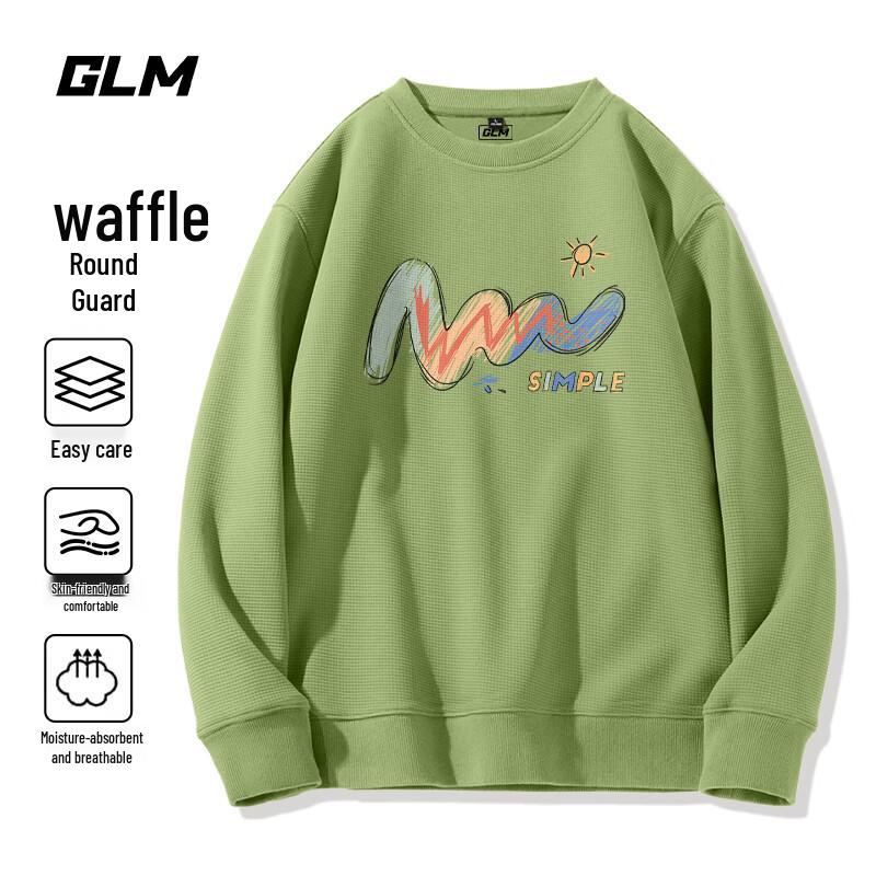 

Мужской свитшот с круглым вырезом из вафельного трикотажа 2XL