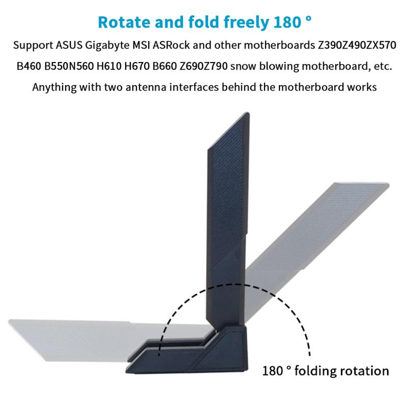Wifi6E External Wifi Antenna 2.4G/5.8G/6G Magnetic Adjustable Foldable 8Dbi High Gain Signal Receiver Wireless Router