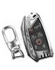 Corvette C8 Key Fob Cover Smart Key Case Holder Protector for 2020 2021 2022 (JC8-Silver)