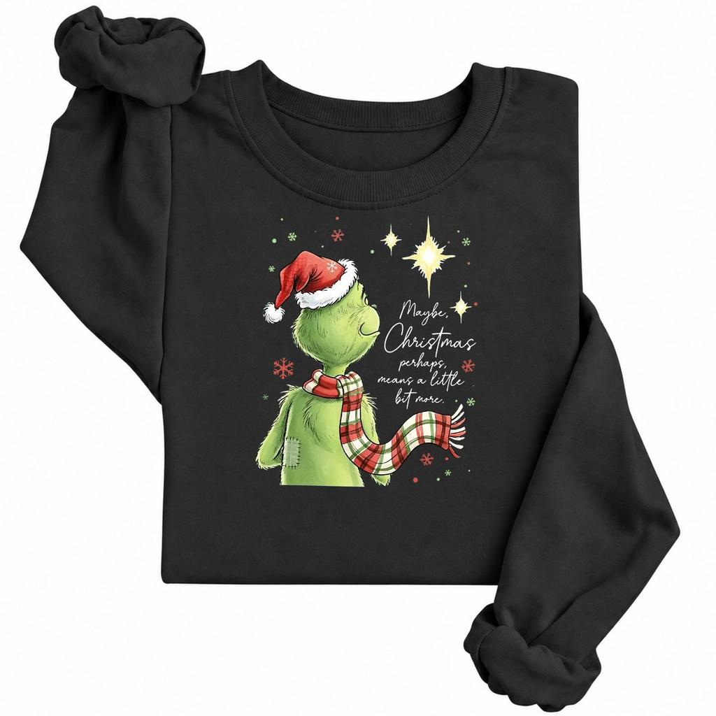 Women's Casual Long Sleeve Printed Crewneck Sweatshirt Pullover Top for Fall and Winter