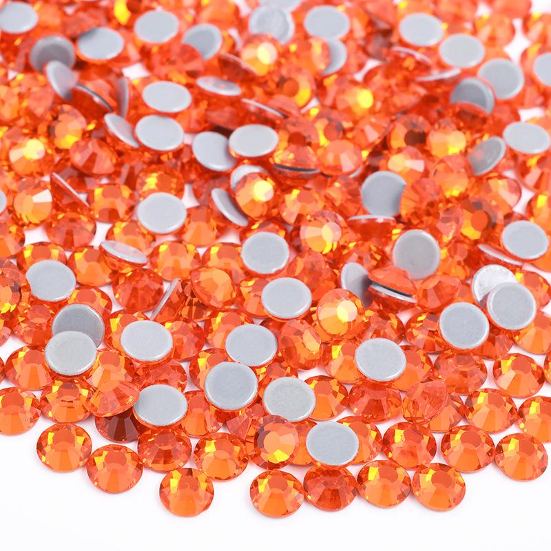 Kristallglas Flachboden Hot Drill Bekleidungszubehör Schmuckzubehör Aufkleber Strass Diy Zubehör Klebe Hot Drill Imitation Österreichischer