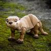 Cute PLA Otter Model Toy Solid Color 3D Printed Otter Action Figurine Movable Multi-jointed Animal Figurine Desktop