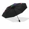 1pc Neon Cactus Artwork Umbrella with Plastic Handle,Suitable for All Seasons UmbrellaPT479
