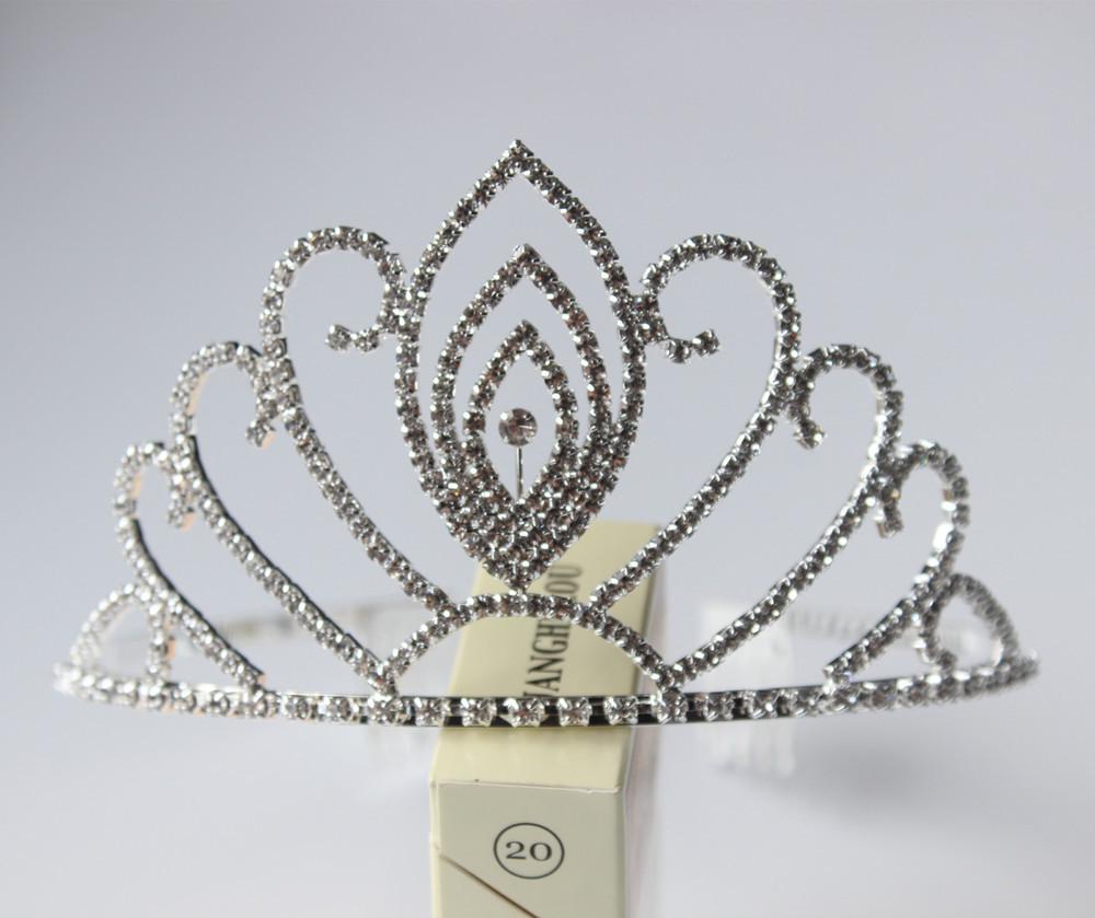 Korean Style Rhinestone Crown Headband for Girls - Wedding  Banquet Hair Accessory