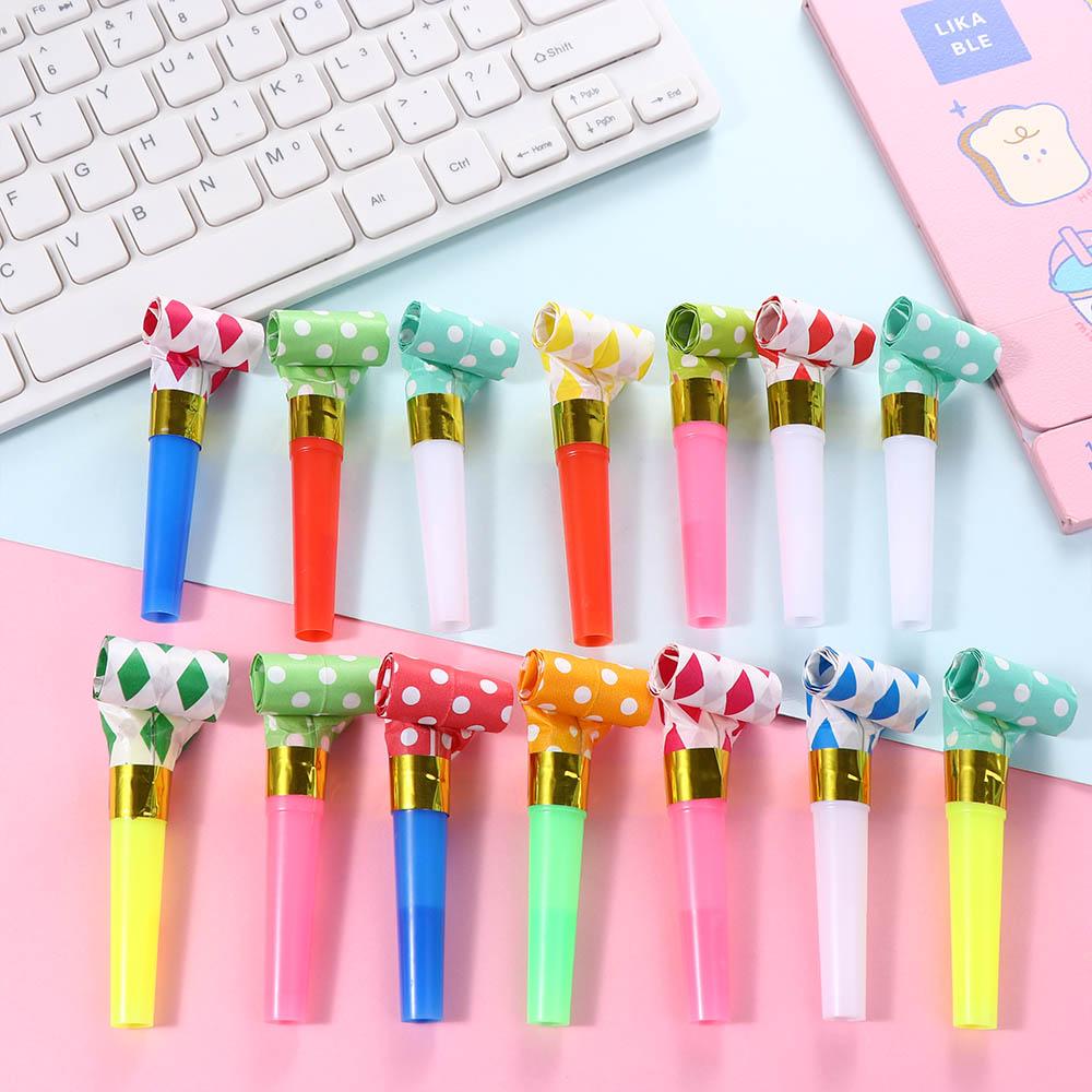 Colorful Kids Toy Horn Whistle For Children Noise Maker Toys Whistle Blowouts Whistles Party Blower