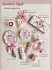 Flower Knows Strawberry Cupid Lip Cream & Blush, Eyeshadow, Perfume Handheld Mirror, and Balm Gift Set
