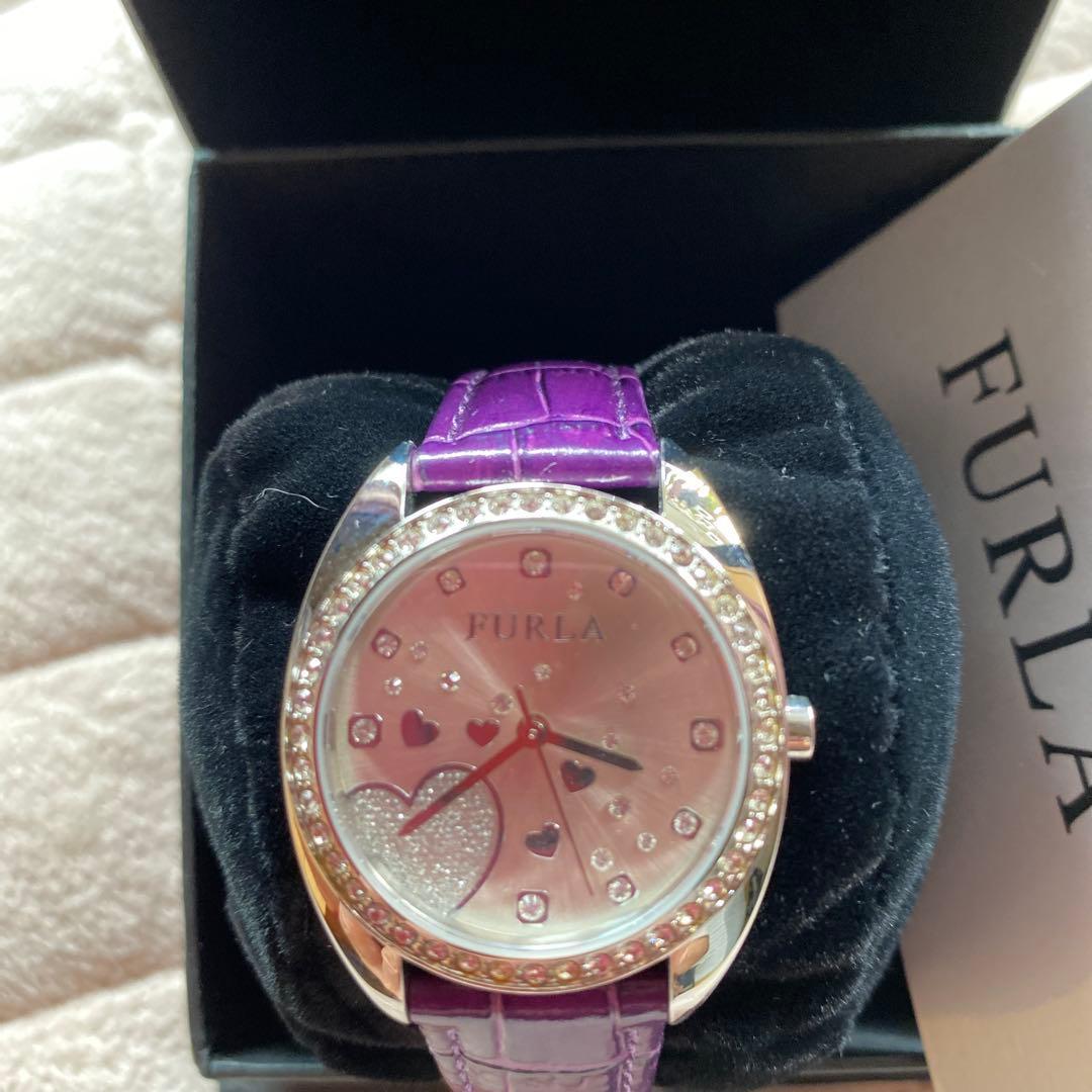 Used FURLA heart motif watch