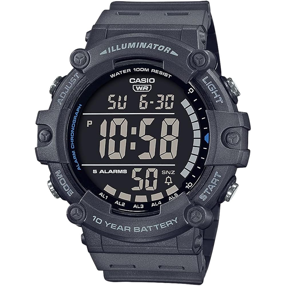 

[Casio] CASIO Standard Digital Men s Watch AE-1500WH-8BV with Casio Box, Overseas Model, Dark Gra...