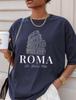 Roma Comfort Colors Short Sleeve T-Shirt | Rome, Italy Coliseum Tee | Gift Traveler, Italian Enthusiast