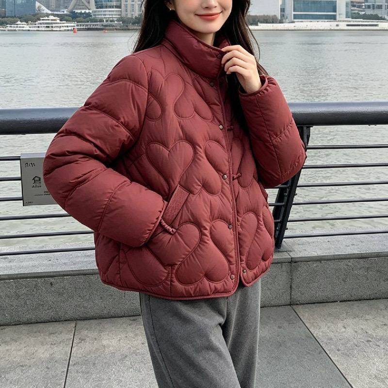 Down jacket women's short winter women's clothing Jiangnan wind warm duck down jacket Pinghu new large size