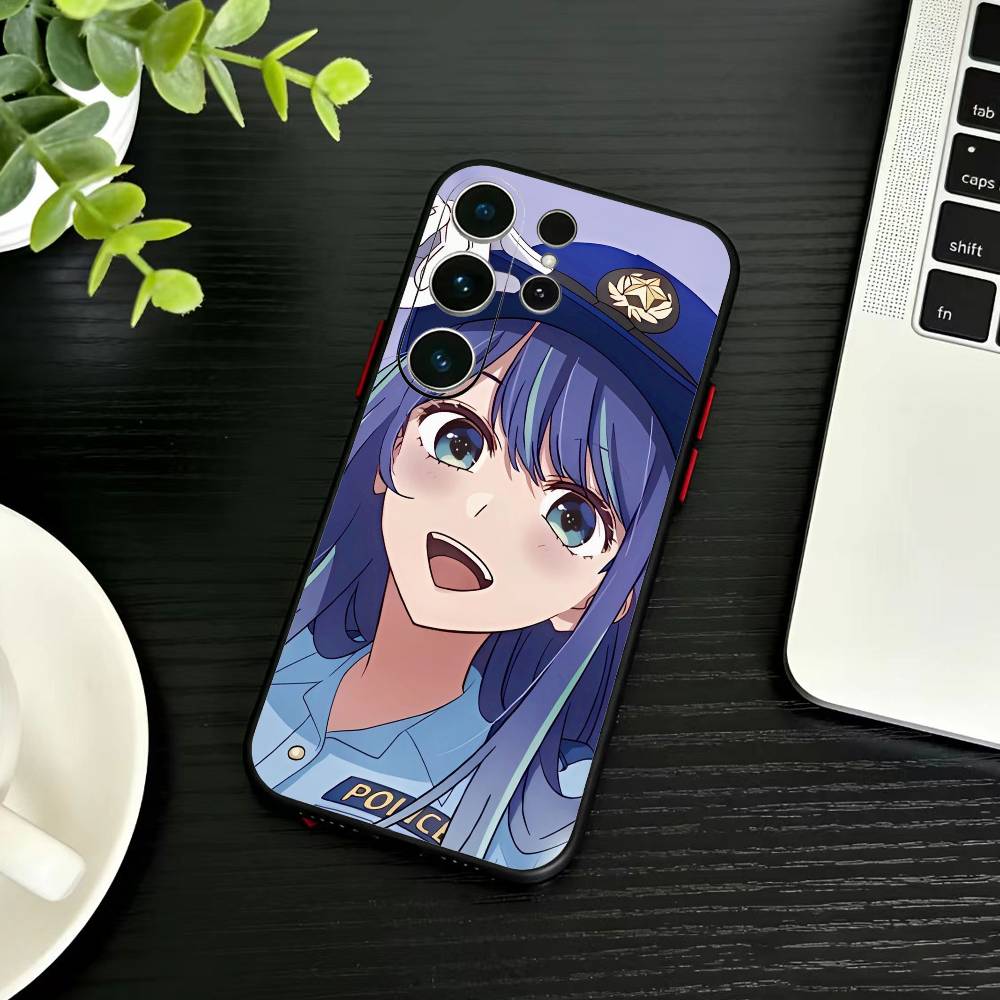 Anime Oshi-no Ko Phone Case For Samsung S26,S25,S24,S23,S22,S30,S21,Ultra,Plus,FE 5G Black Soft Cover
