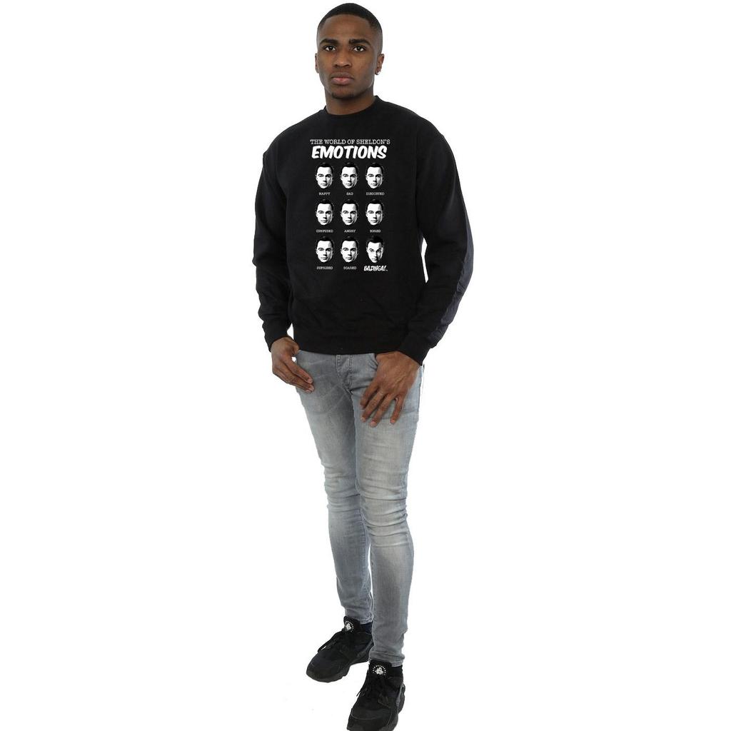 The Big Bang Theory Mens Sheldon Emotions Cotton Sweatshirt