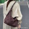 Retro Suede Underarm Bag Women's Autumn New Simple Large-capacity Commuter Shoulder Bag Fashionable Tote Bag