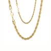 Vintage Twist Rope Link Chain Necklaces 3/5mm Gold Silver Color Stainless Steel Chain For Men Women Hip Hop Fashion Jewelry Gift