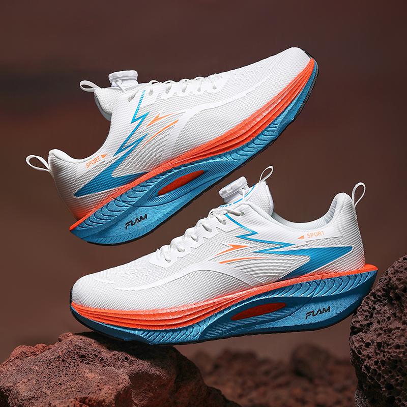 Outdoor Running Shoes Men Lightweight Anti-slip Wear-resistant Casual Shoes Men Lace-up Sports Marathon Sport Shoes Men