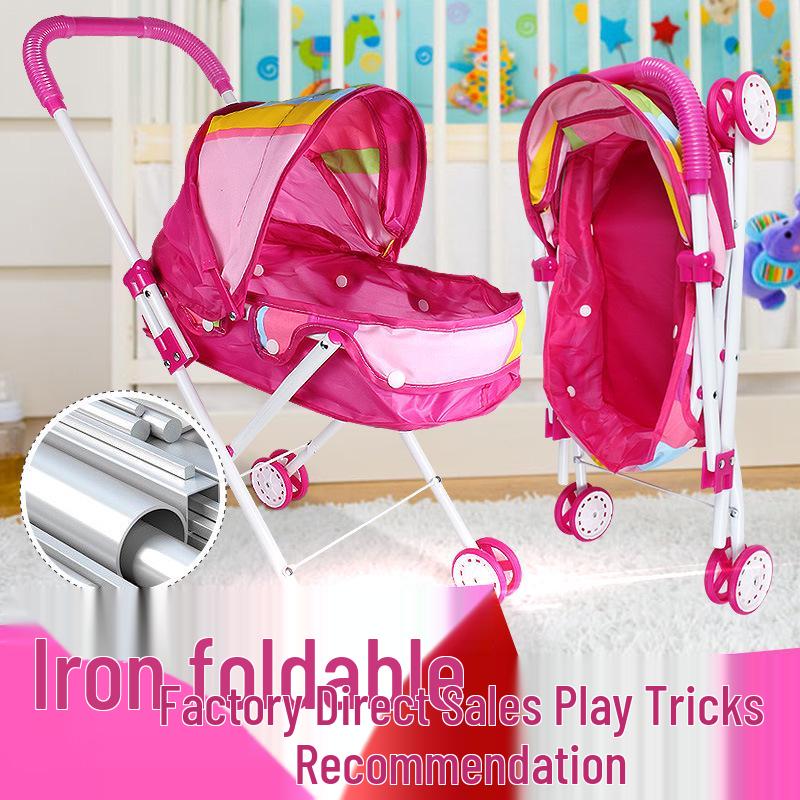 Children's Playhouse with Doll & Stroller Set