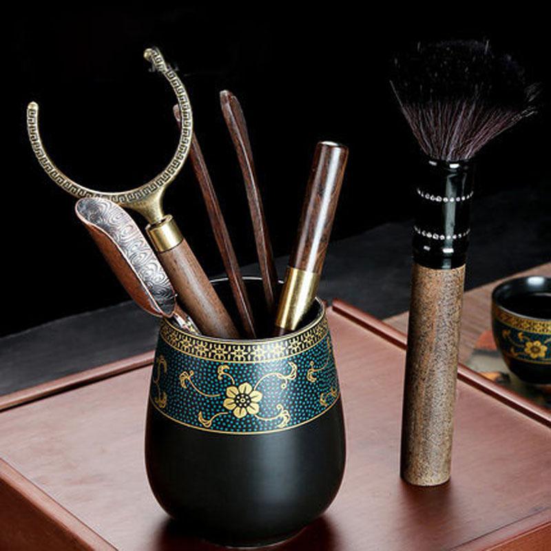 Semi-automatic Kung Fu Tea Set, Ceramic Stone Grinding, Teacup Tray, Porcelain Service, Gaiwan Tea Cups, Mug of Tea Ceremony