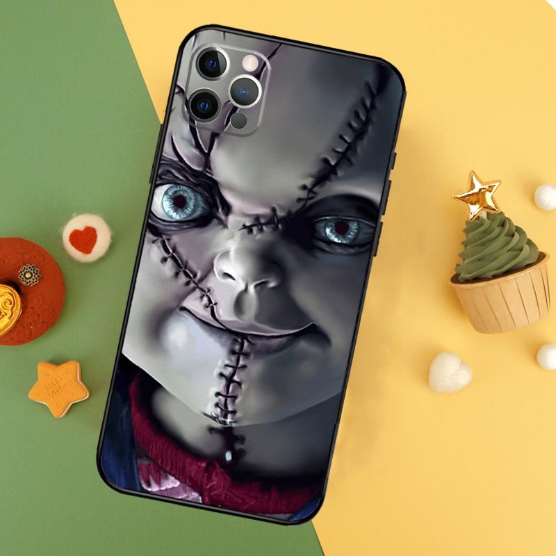 Chucky Doll Horror Movie Phone Case For iPhone 17 Pro Max 17Air 16E 15 14 13 12 11 16 Pro Max Mini Shockproof Cover