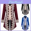 Men's Steampunk Medieval Jacket Gothic Victorian Frock Coat Uniform