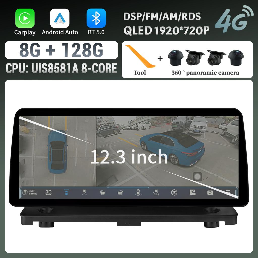 Car Radio Carplay panel Multimedia 4G GPS BT Android 14 Navigation Car Stereos For VOLVO XC90 2004-2013 12.3″ Screen Stereo