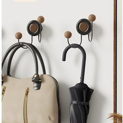 Household Double Ball Suction Cup Hook, No Punching Hole, Wall Mounted Coat Hook At The Back Entrance, Key Hook, Bathroom Hook