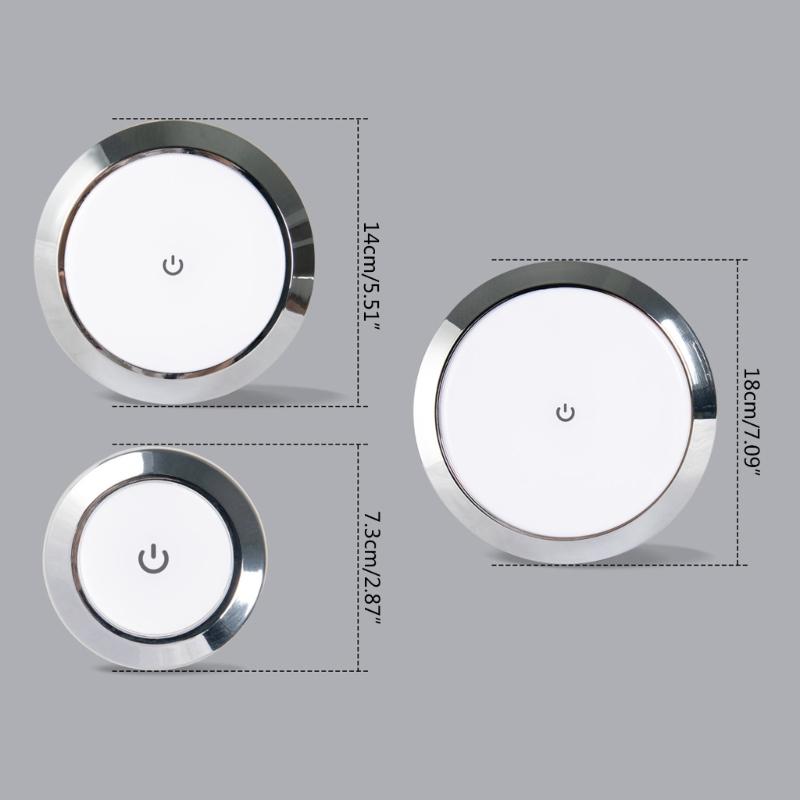 12/24V RV Marine Boat Ceiling Roof Light Universal LED Ceiling Downlight Touch Switch Round Dome Lamp for Camper Yacht Caravan 3