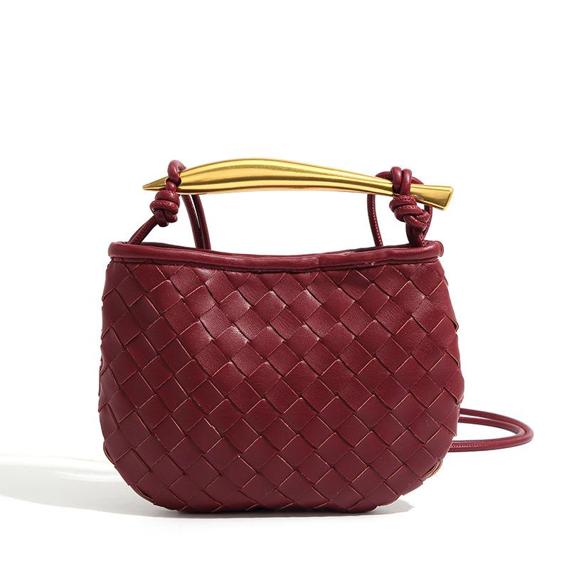 Cute Mini Sardine Woven Bag Small Trumpet Hand Holding Crossbody Braided Women's Bag