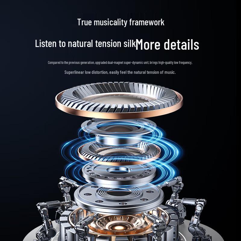 LINGCHEN H77 Semi-In-Ear Stereo Bluetooth Earbuds