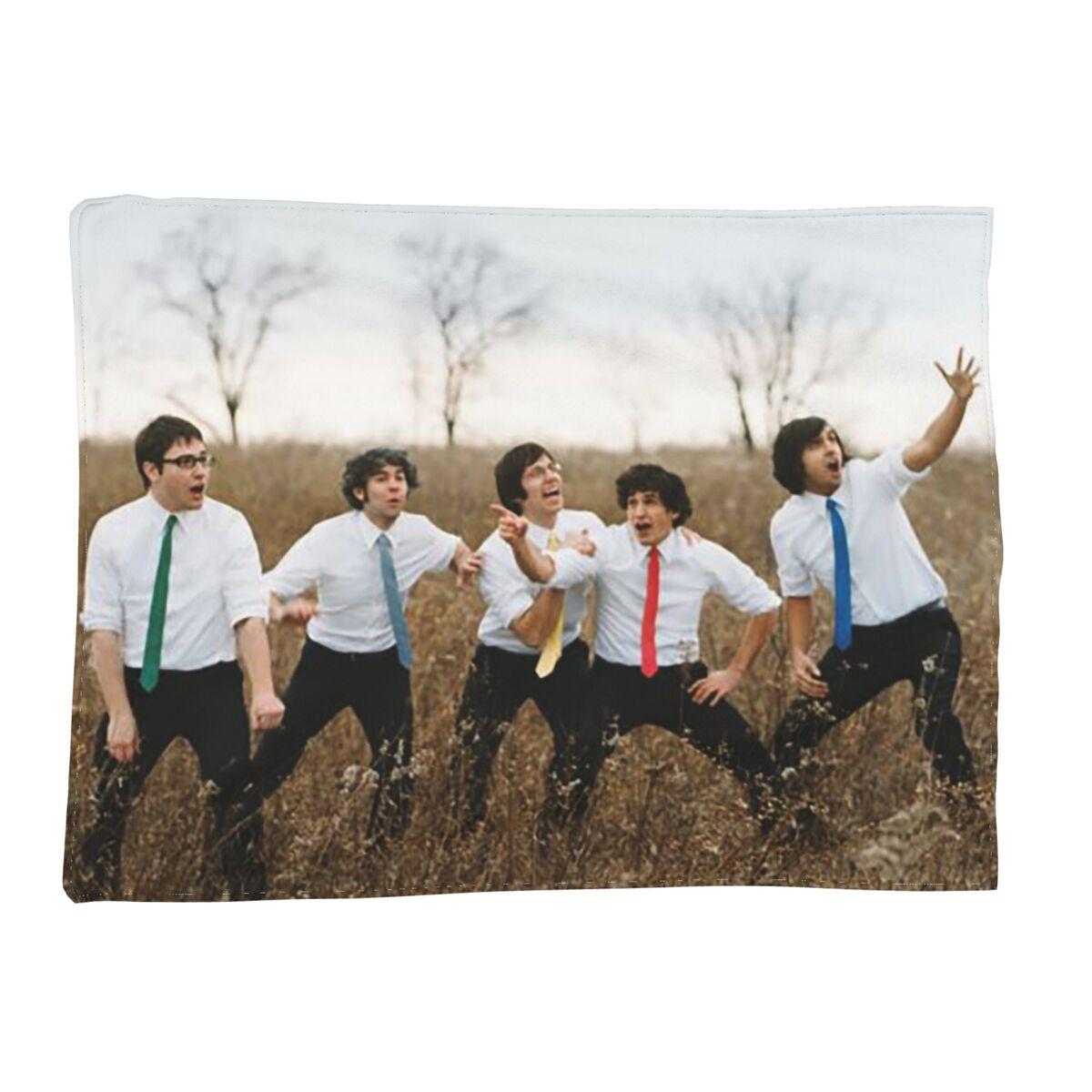Tallys Halls Rock Music Band Blankets Soft Warm Flannel Throw Blanket Bedspread for Bed Living room Picnic Travel Home Sofa 80x120cm
