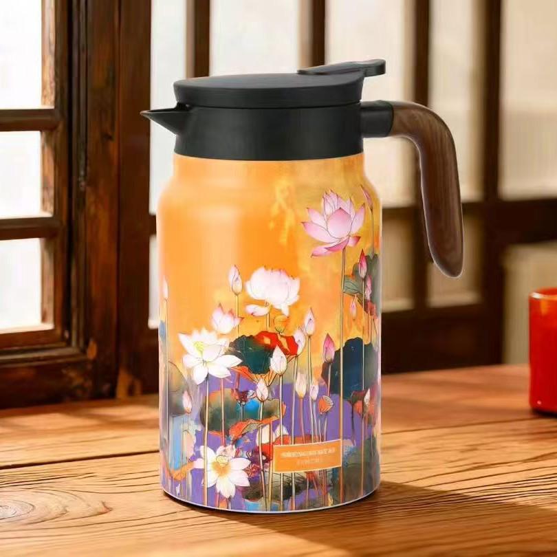 316 Stainless Steel Large-Capacity Thermos Flask with Tea Steeping Chamber