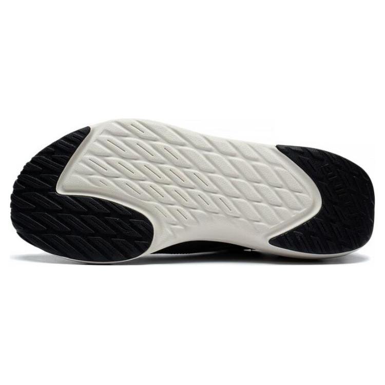 Li Ning SOFT GO Confortables Antidérapantes Résistantes à l'abrasion Respirantes Basse Tige Chaussures de Sport Décontractées Homme Gris Bleu AGLT105-4