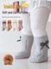 Xiyu Jia Autumn/Winter Baby Mid-Calf Bowknot Knit Socks - Warm, Thick, Cable Knit for Infants and Toddlers