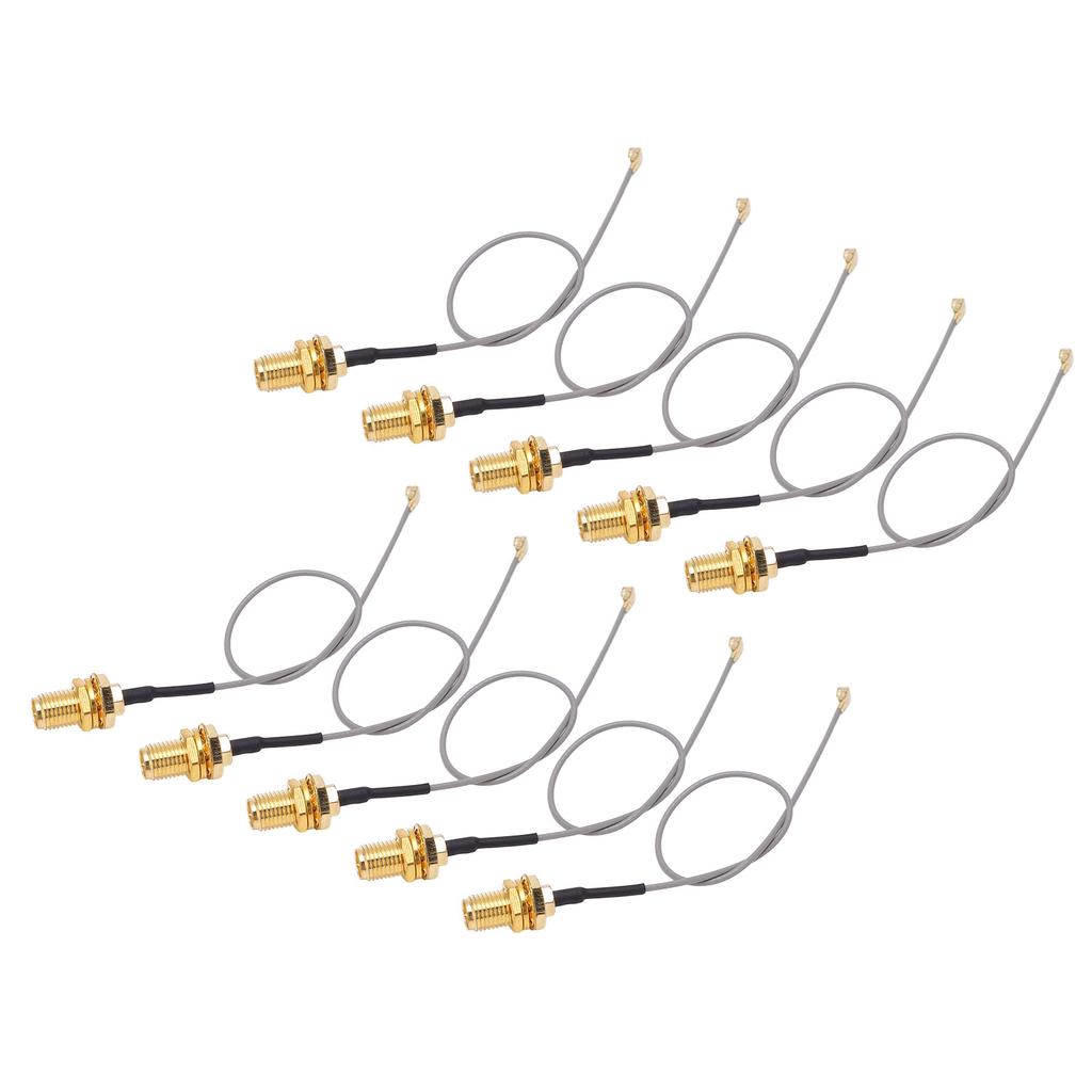 10PCS Coaxial Adapter Cable RF Signal Extension Cables 50 Ohms for GPS Systems Receivers Scanners