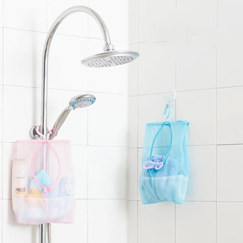 Hanging Mesh Storage Bag Clothes Toy Organizer Laundry Hook Underwear Kitchen Bathroom Indoor Outdoor Net Bag