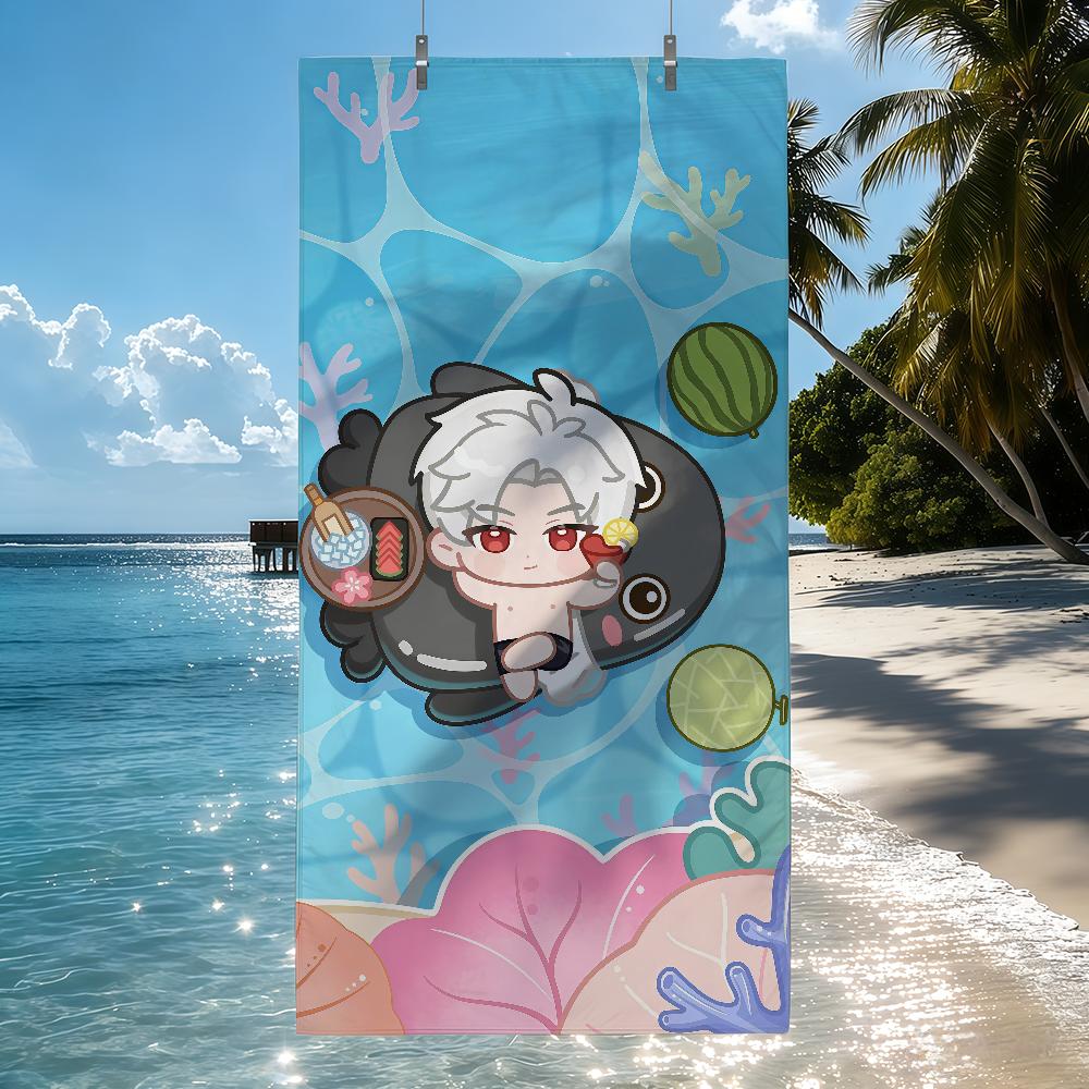 Game Love and Deepspace Caleb Towel Quick Drying Beach Towels Are Suitable For Swimming Pools Camping Yoga And The Gym