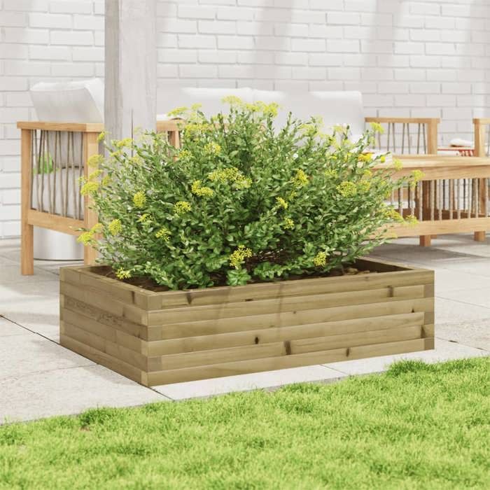 VidaXL Planter 90x60x23 Cm Impregnated Pine Wood, Outdoor Planter, Flower Box, Plant Box, Planter of 847237
