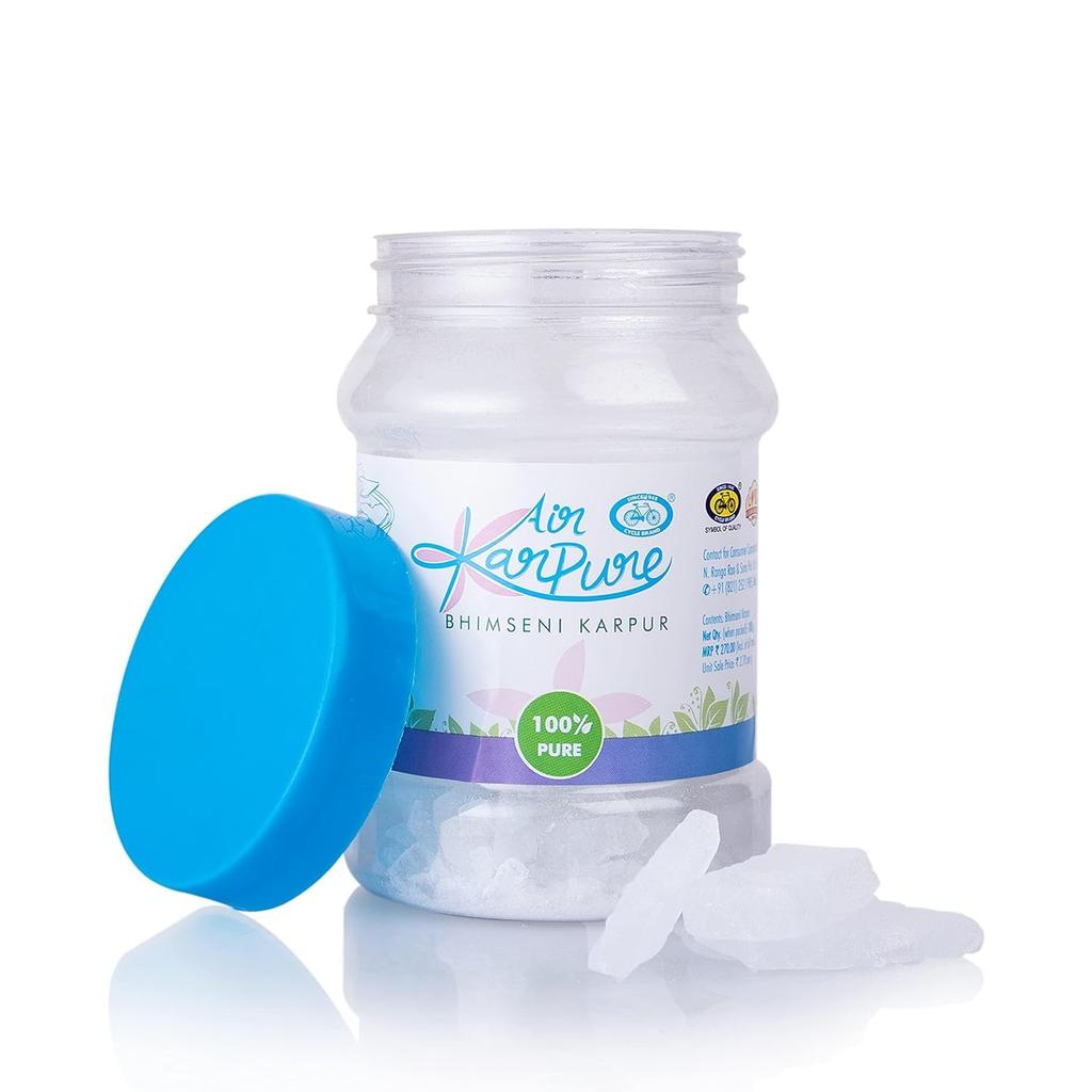 Cycle Pure Karpure Bhimseni Camphor Original Pack of 2 100gm Each  Divine Aroma for Puja Rituals Compatible with  Long Lasting Fragrance