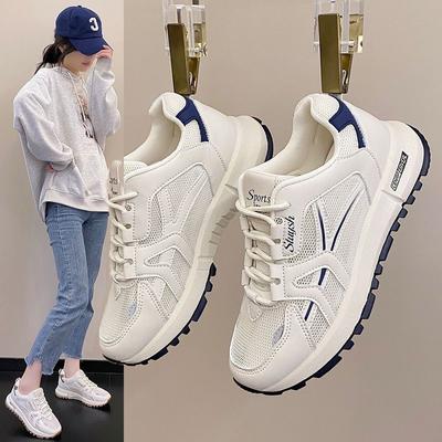 New Women's Breathable Mesh Sports Shoes Hot Selling In Spring Autumn Anti Slip Soft Sole Versatile Casual Little White Shoes