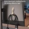 1 ks samolepicí držák kabelu, držák drátu, spona, nabíjecí datový kabel, samolepka na zeď, organizér kabelů, háček pro uložení napájecího kabelu