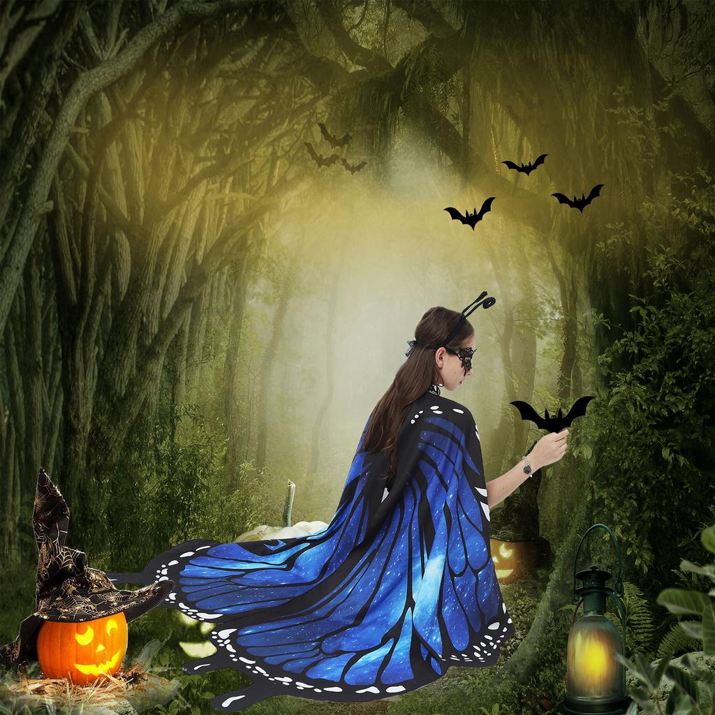 Cape Rotating Butterfly Cape Decorated Belly Dance Butterfly Halloween Costume