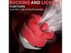Red Soft Silicone Tongue Licking Vibrator Clitoris Nipple Massager