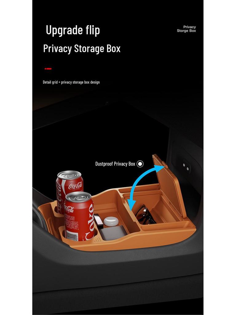 Silicone Anti-Shake Storage Box for Rear Compartment of Yu7 Central Screen