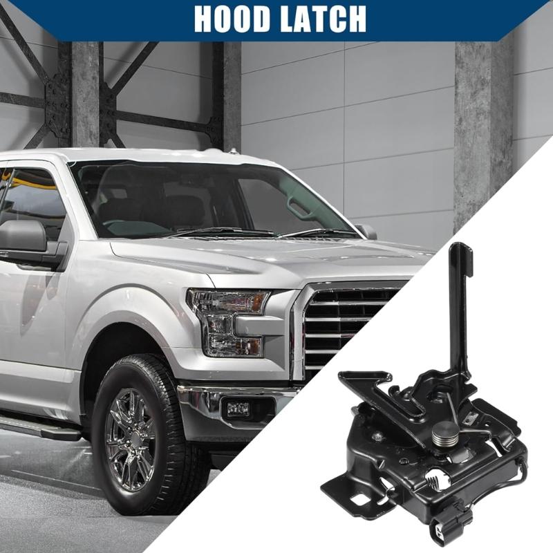 Engine Hood Lock Assembly Front Bonnet Latchs Enhancing Vehicle Safe Easy Installation for F150 FL3Z-16700B FL3Z16700B
