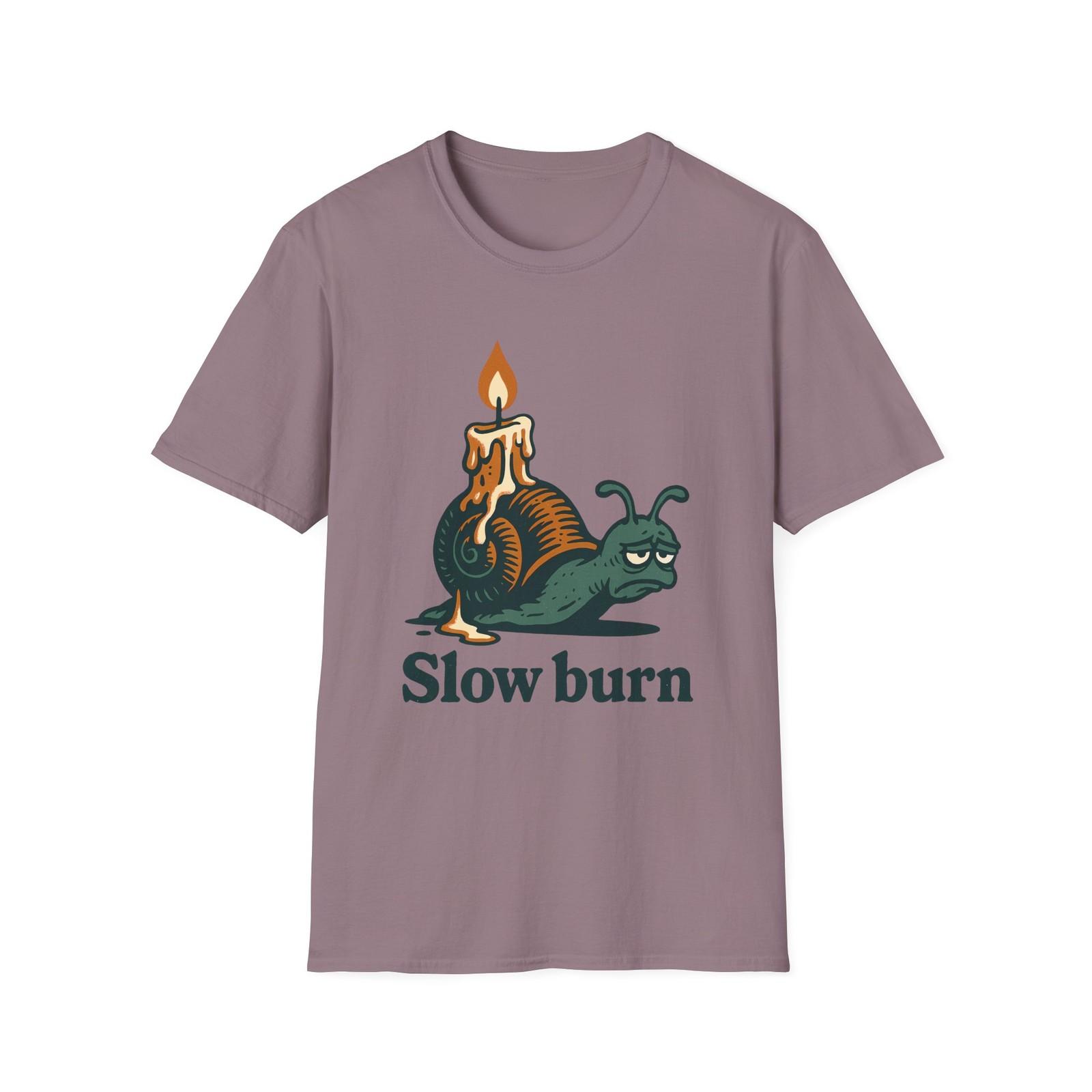 Unisex Softstyle T-Shirt Mens Womens Tees Top Vintage Snail Candle Creepy Cute Funny Graphic S