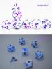 Temperature Sensitive Blood Spot Red & Colorful Earth Role-Playing Dice Set