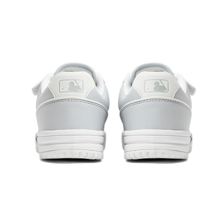 New MLB Chunky Liner Anti Slip Wear Resistant Low Top Skateboard Shoes Gray Kids' 7ASXCA13N-50GRL