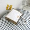 Vintage Linen Floral Tote Bag Portable Eco-Friendly Handbag Reusable Top Handle Shopping Bag