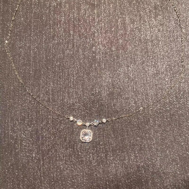 Zircon Pendants Necklaces For Girl Luxury CZ Fine Jewelry Gift Female Wedding Gift