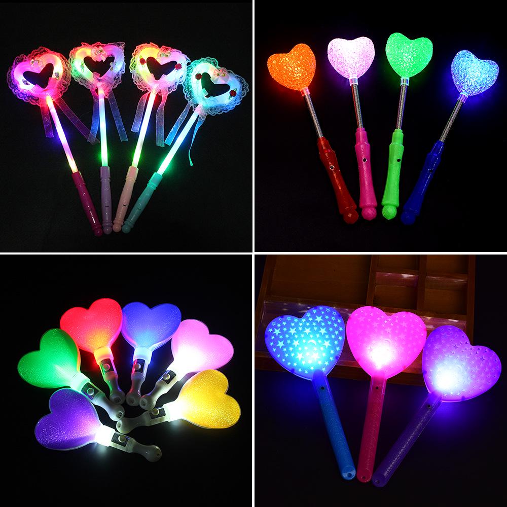 Seven-Color Flashing Star Wand - Electronic Glow Stick for Kids' Concerts and Parties